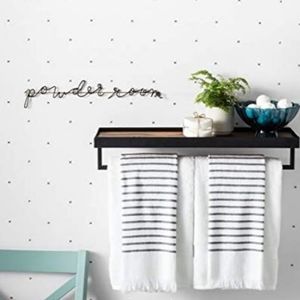 "Powder Room" sign by Magnolia